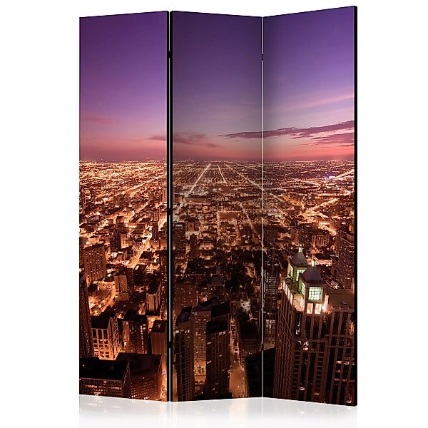 3-teiliges Paravent - Chicago Panorama [room Dividers] günstig online kaufen