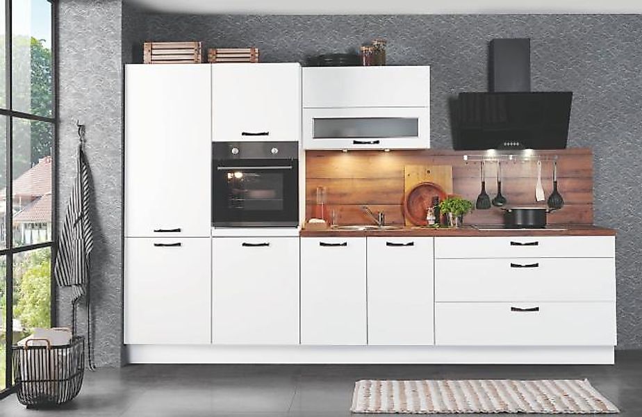 Einbauküche Cindy 239 inkl E-Geräte und Geschirrspüler ca. 330 cm breit von günstig online kaufen