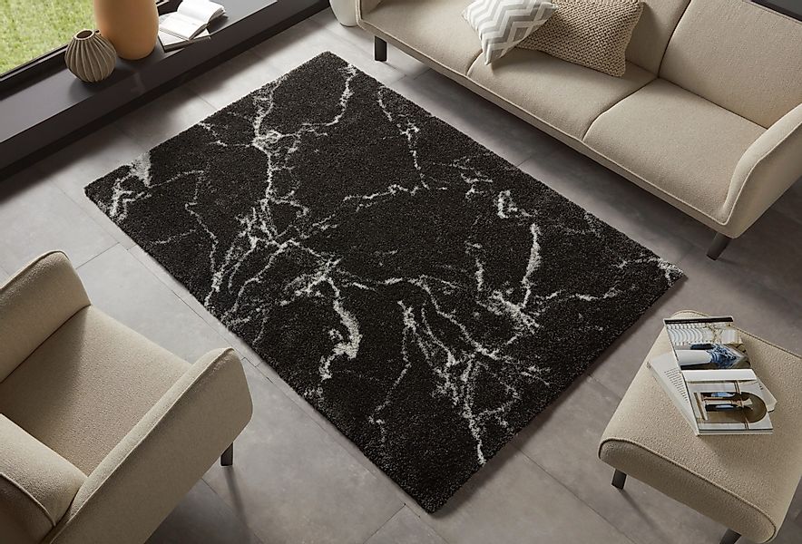 HANSE Home Hochflor-Teppich "MAYRIN" rechteckig 30 mm Höhe Hochflor, Teppic günstig online kaufen