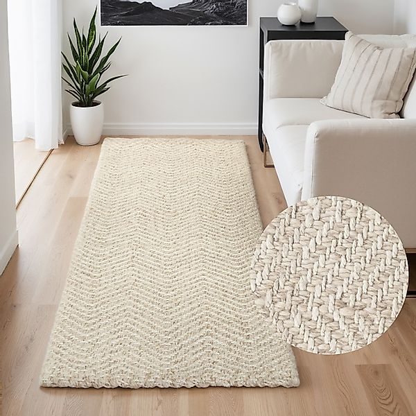 ELLE DECORATION Wollteppich »Majoli, auch als Läufer«, rechteckig, 10 mm Hö günstig online kaufen