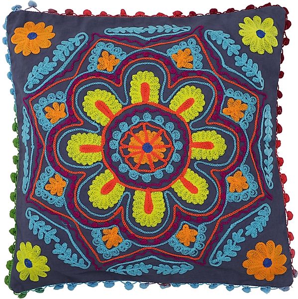 Guru-Shop Kissenbezüge Boho Kissenhülle, farbenfrohes besticktes.. günstig online kaufen