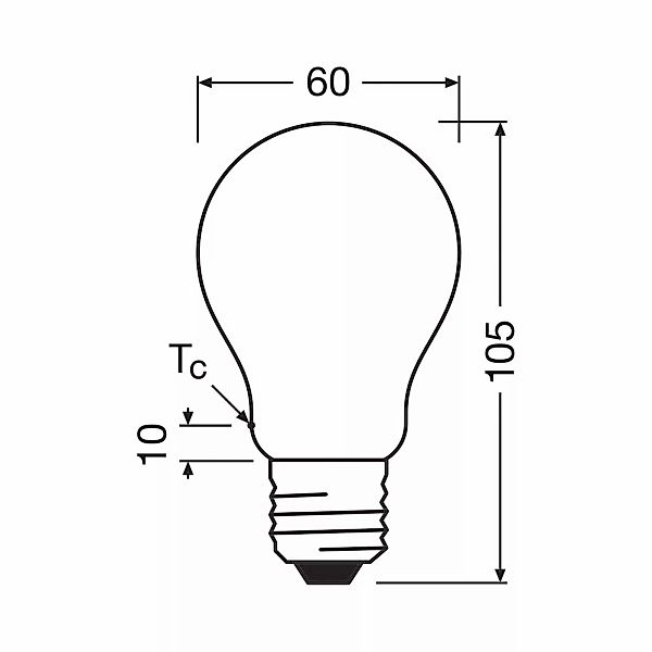 OSRAM LED-Leuchtmittel Birne E27 7,2W matt 2.700K 1521lm 2er günstig online kaufen