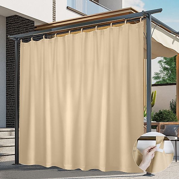 BTTO V&G Outdoorgardine Vorhänge mit Magic günstig online kaufen