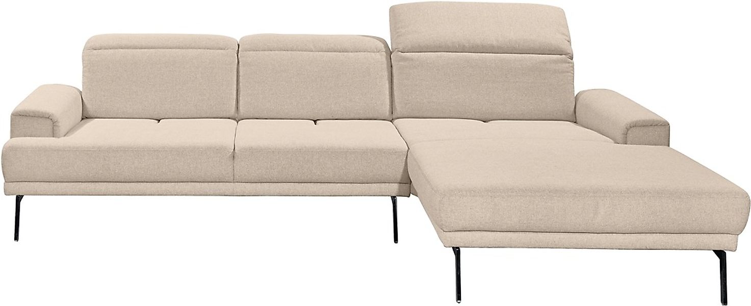 Musterring Ecksofa "MR 4580", mit Kopf- und Sitztiefenverstellung, Metallfu günstig online kaufen