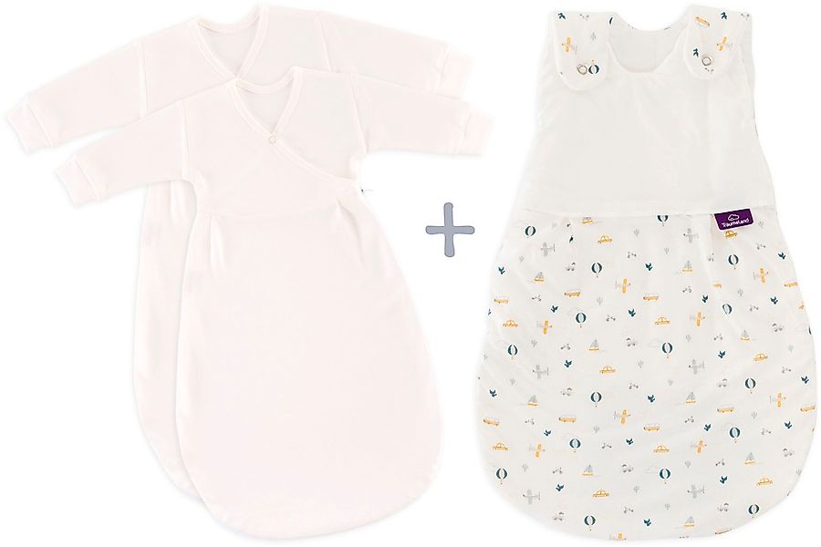 Träumeland Babyschlafsack "3tlg. Set LIEBMICH, Design BrummBrumm", (3 tlg.) günstig online kaufen