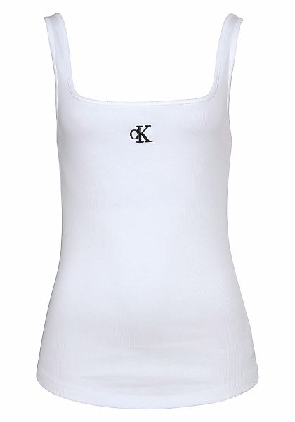 Calvin Klein Jeans Tanktop "CK RIB TANK TOP", mit eckigem Ausschnitt günstig online kaufen