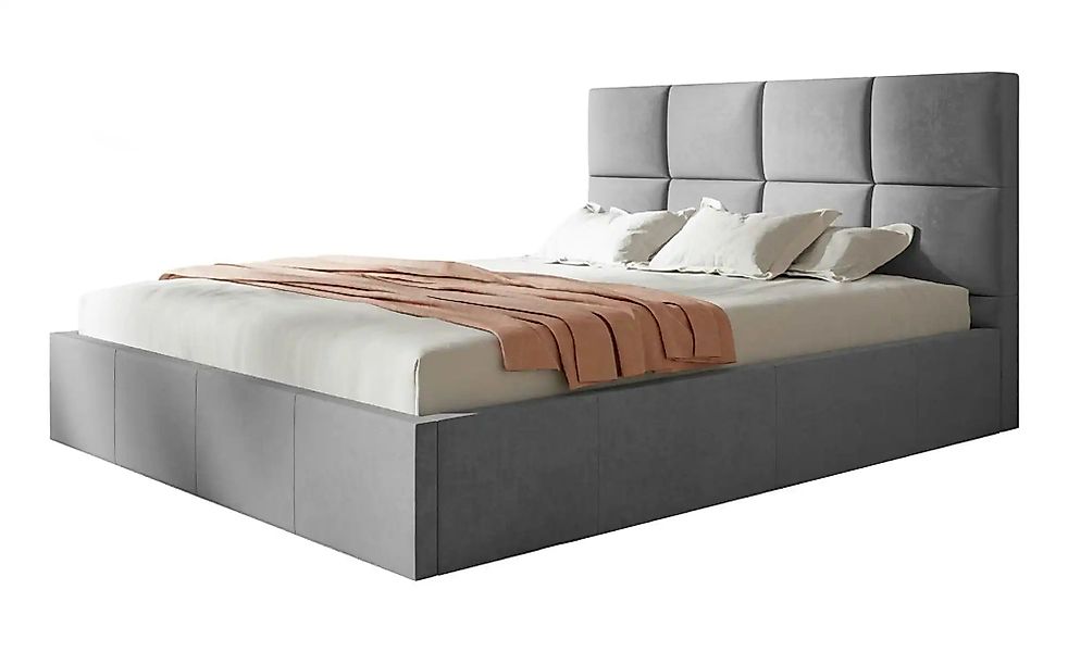 Polsterbett mit Stauraum Slimbridge ¦ grau ¦ Maße (cm): B: 168 H: 90 Betten günstig online kaufen