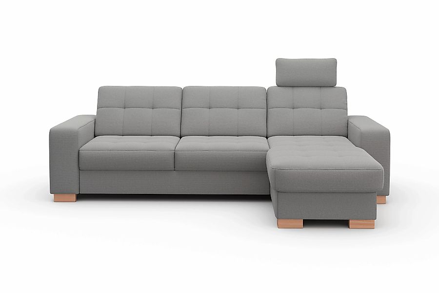 sit&more Ecksofa »Quincy L-Form«, wahlweise mit Bettfunktion und Bettkasten günstig online kaufen