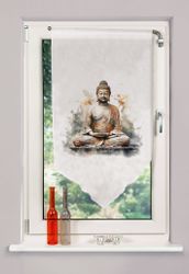 HOME WOHNIDEEN Scheibengardine »ZAYRA«, (1 St.), DIGITALBEDRUCKT, VOILE, SC günstig online kaufen