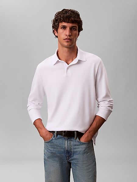 Calvin Klein Langarm-Poloshirt "LS SUPIMA COTTON SOLID POLO" regular fit mi günstig online kaufen