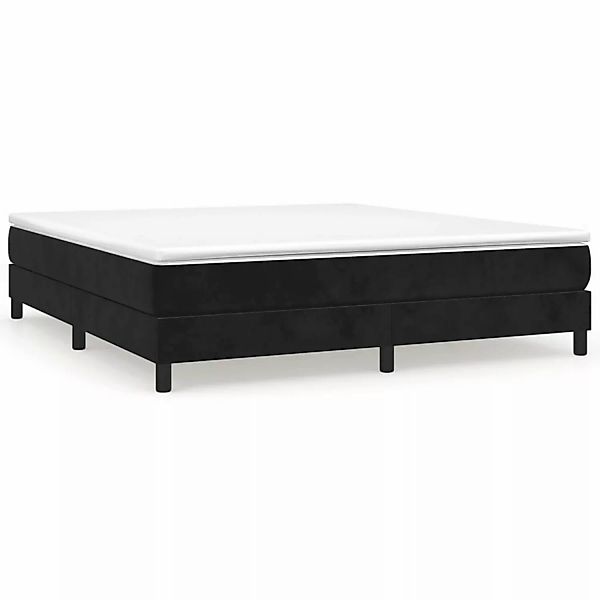 vidaXL Boxspringbett mit Matratze Schwarz 180x200 cm Samt1399364 günstig online kaufen