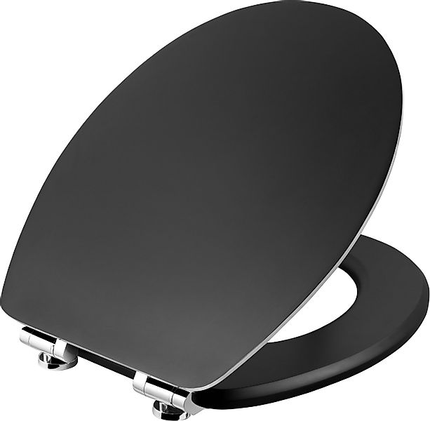 CORNAT WC-Sitz Steel, mit silberfarbener Edelstahlkante günstig online kaufen