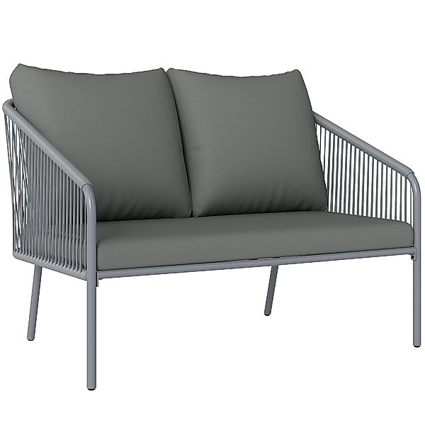Outsunny Loungesofa mit Kissen, Gartensofa 1 günstig online kaufen