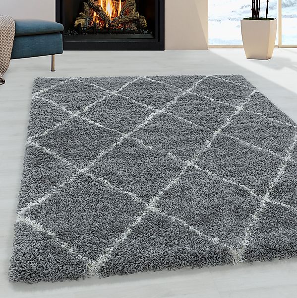 Ayyildiz Teppiche Hochflor-Teppich »ALVOR 3401«, rechteckig, 50 mm Höhe, Sh günstig online kaufen