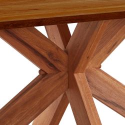 Brauner Eiche Esstisch mit Spider Gestell Oberfläche geölt günstig online kaufen