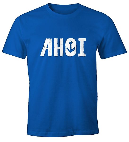 MoonWorks Print-Shirt Herren T-Shirt Ahoi mit günstig online kaufen