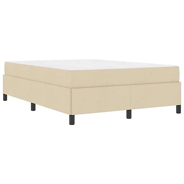 vidaXL Boxspringbett Creme 140 x 200 cm Stoff 3398869 günstig online kaufen