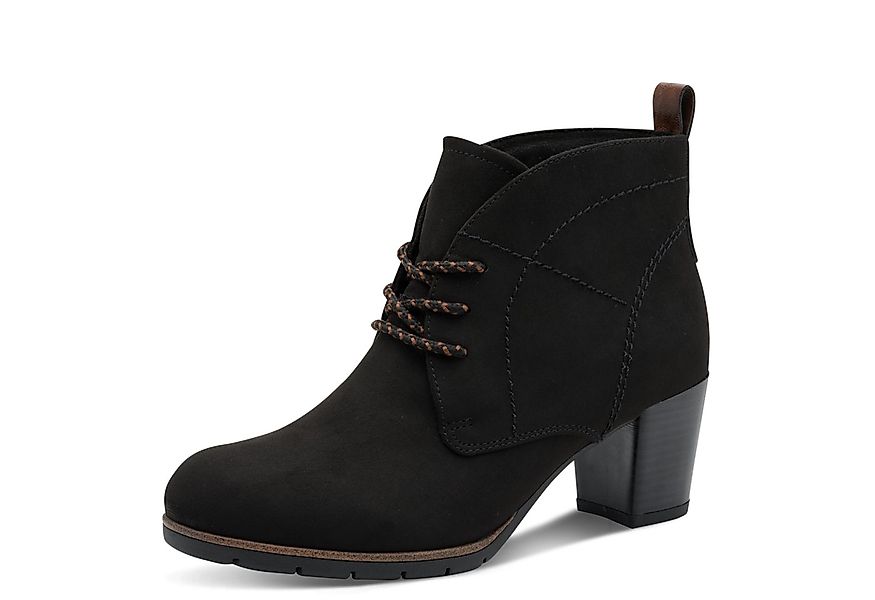 MARCO TOZZI Schnürstiefelette, Blockabsatz, Ankleboots, Schnürboots mit Zie günstig online kaufen