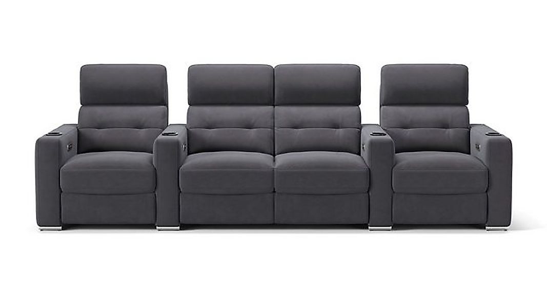 Sofanella 4-Sitzer Stoff BARI, Heimkinosofa, Kinocouch, Funktionssofa, Kino günstig online kaufen