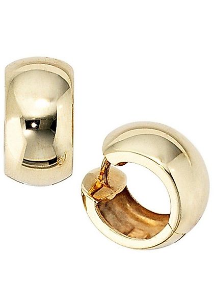 JOBO Paar Creolen, breit rund 333 Gold günstig online kaufen