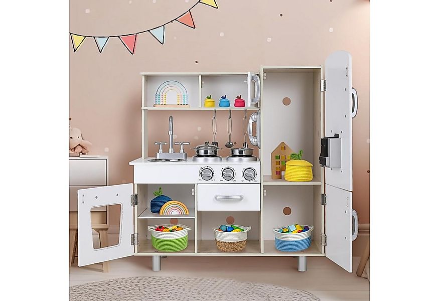 TLGREEN Spielküche mit Licht und Sound, Spielzeugküche für Kinder 81x74x30 günstig online kaufen