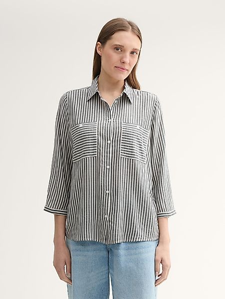 TOM TAILOR Langarmbluse Gestreifte Bluse mit günstig online kaufen