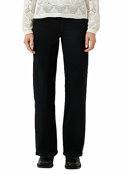 QS Stretch-Jeans "CATIE Wide Leg", in blauer Waschung günstig online kaufen