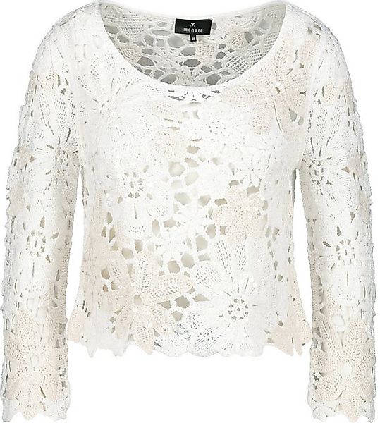 Monari Blusenblazer Pullover cream günstig online kaufen