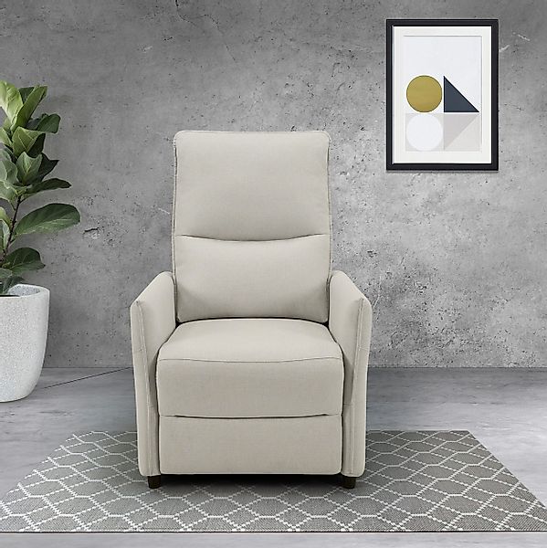 INOSIGN Relaxsessel "CURRIE, mit Liegefunktion, Webstoff-Bezug, Federkern," günstig online kaufen