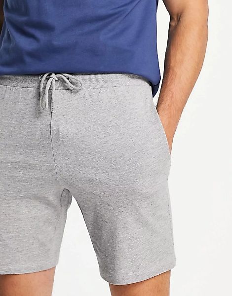 ASOS DESIGN – Leichte, schmal geschnittene Jersey-Shorts in Kalkgrau aus Bi günstig online kaufen