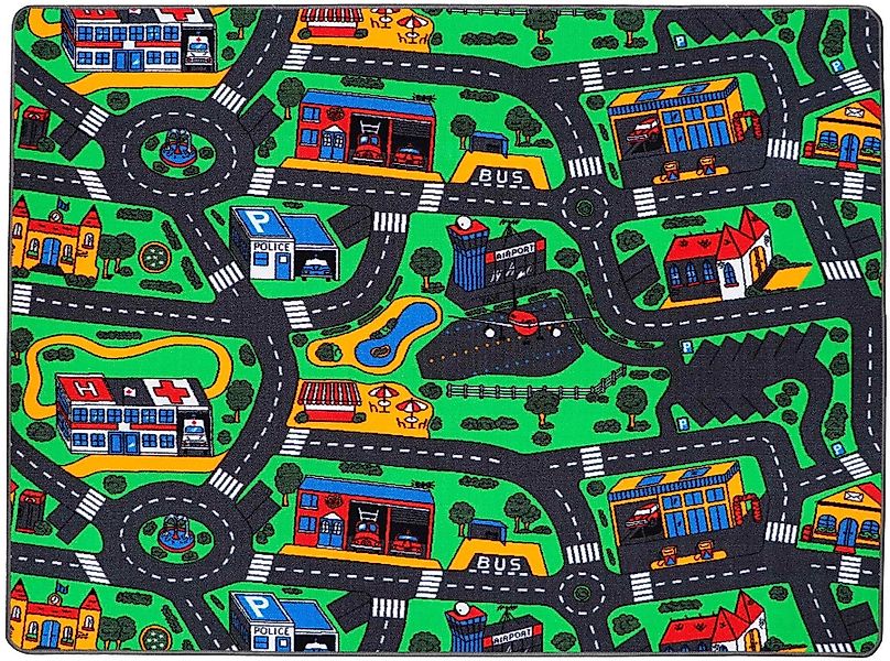 Primaflor-Ideen in Textil Kinderteppich »CITY, Made in Belgium«, rechteckig günstig online kaufen