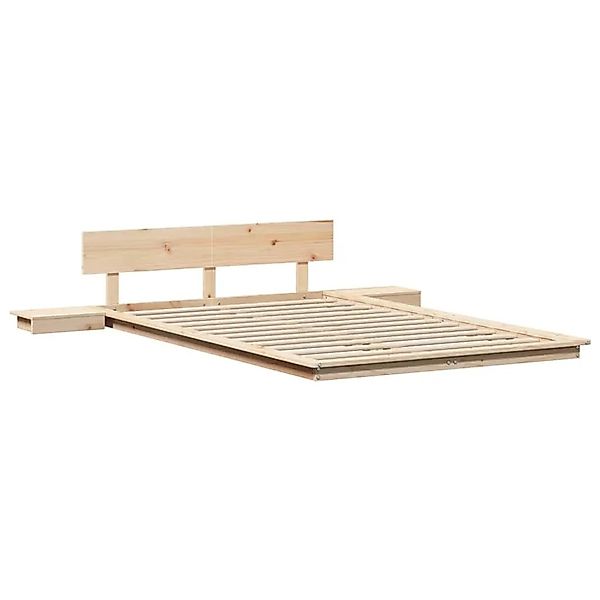 vidaXL Bettgestell Braun 120 x 200 cm Holz 872401 günstig online kaufen