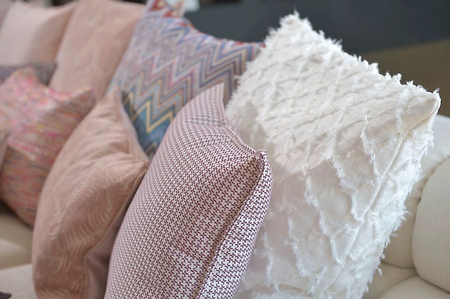 H.O.C.K. Dekokissen "Bobo" mit Jaquard-Struktur, Kissenhülle mit Füllung, 1 günstig online kaufen