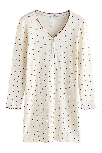 Next Nachthemd Pointelle-Nachthemd mit langen Ärmeln (1-tlg) günstig online kaufen