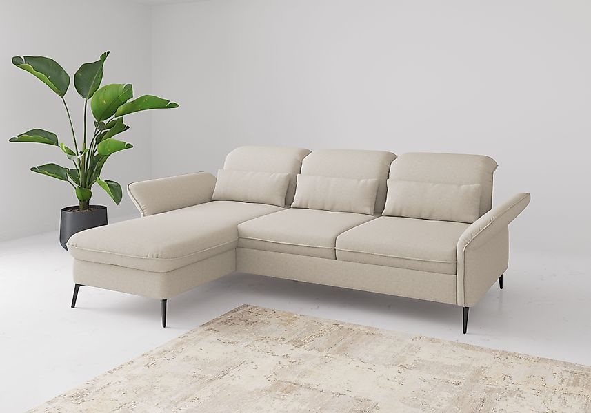 sit&more Ecksofa »Emely, inkl. Sitztiefenverstellung«, wahlweise mit Bettfu günstig online kaufen