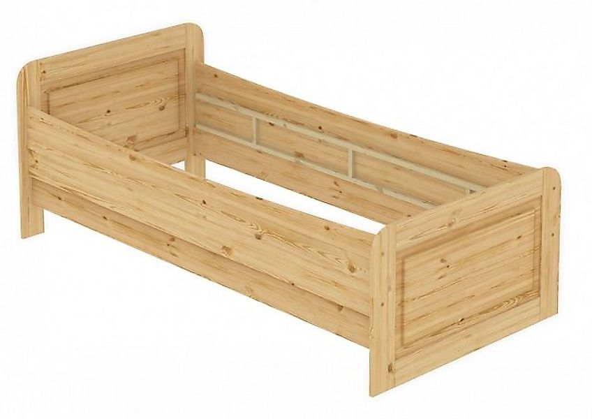 ERST-HOLZ Einzelbett Extra hohes Bett 120x220 Überlänge Kiefer massiv ohne günstig online kaufen