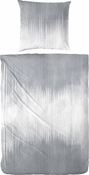 Primera Bettwäsche "Mako-Satin-Bettwäsche Ebbe & Flut" mit einem zartblauen günstig online kaufen