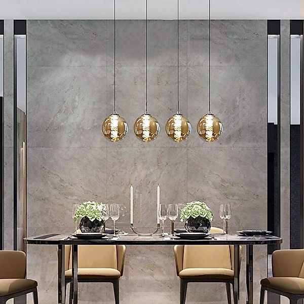 Nettlife Pendelleuchte Glas esstisch 150CM Höheverstellbar günstig online kaufen