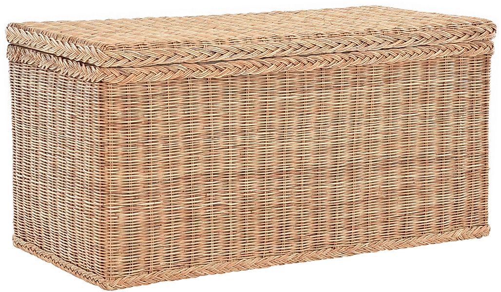 Krines Home Wäschetruhe Rattantruhe Groß Deckel günstig online kaufen