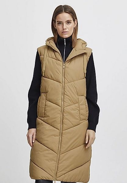 b.young Steppweste Langes Design Puffer Stepp mit Kapuze BYBOMINA b.young W günstig online kaufen