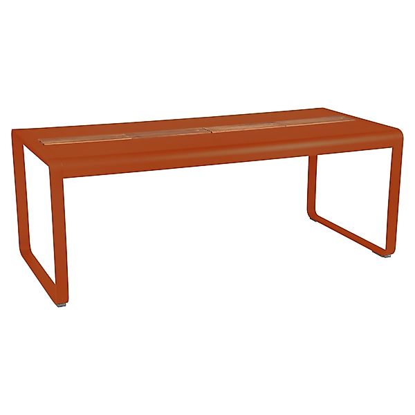 Bellevie Tisch 196 x 90cm mit Aufbewahrung Kandierte Orange günstig online kaufen