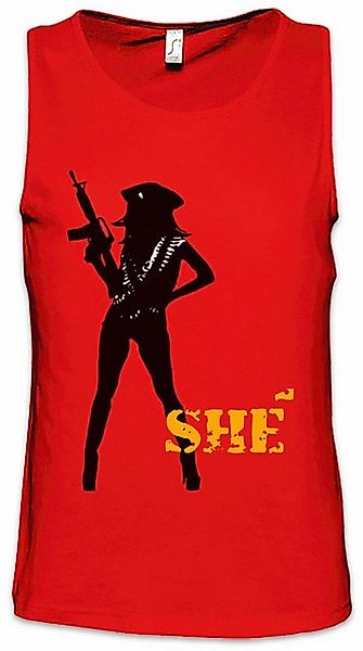 Urban Backwoods Tanktop She Guerilla Logo Ärmelloses T-Shirt Symbol Sign Ro günstig online kaufen