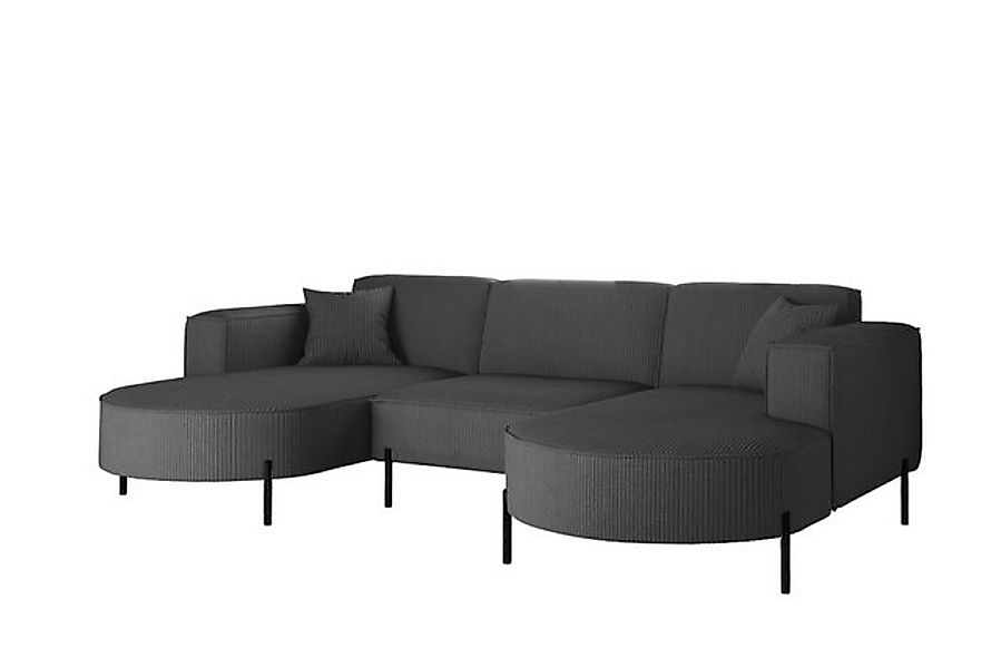 Kaiser Möbel Ecksofa Sofa Designer Modena U Rein stoff Noel, Quelle und Pos günstig online kaufen