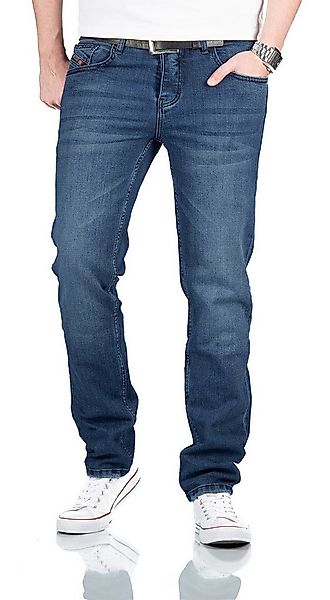 Alessandro Salvarini Straight-Jeans A. Salvarini Herren Jeans Hose mit Knop günstig online kaufen