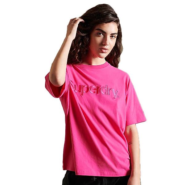 Superdry Core Logo Source Kurzarm T-shirt S Hot Pink günstig online kaufen