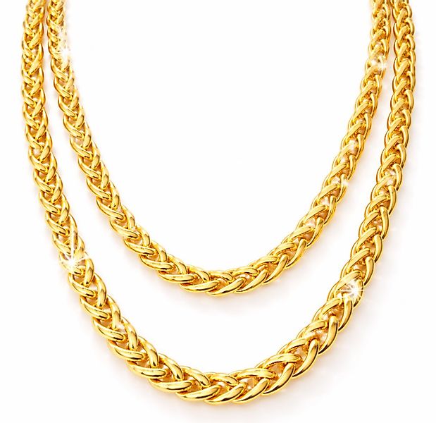 TK Gruppe Kostüm Goldkette Panzerkette ca. 50 cm – Goldkettchen 90er Faschi günstig online kaufen