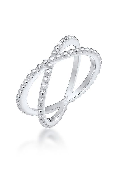 Elli Fingerring Wickelring Criss Cross Kugel günstig online kaufen