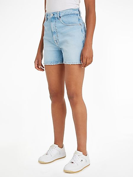 Tommy Jeans Shorts "MOM UH SHORT BH0113", mit Tommy Jeans Logo-Badge & Flag günstig online kaufen