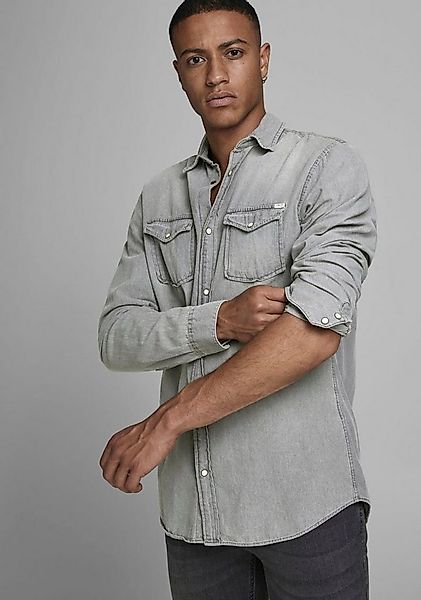 Jack & Jones Jeanshemd JJESHERIDAN im Workwear-Stil mit robuster Baumwollqu günstig online kaufen