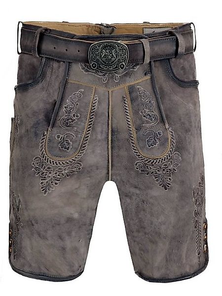 FUCHS Trachtenlederhose Lederhose kurz Felix granit günstig online kaufen